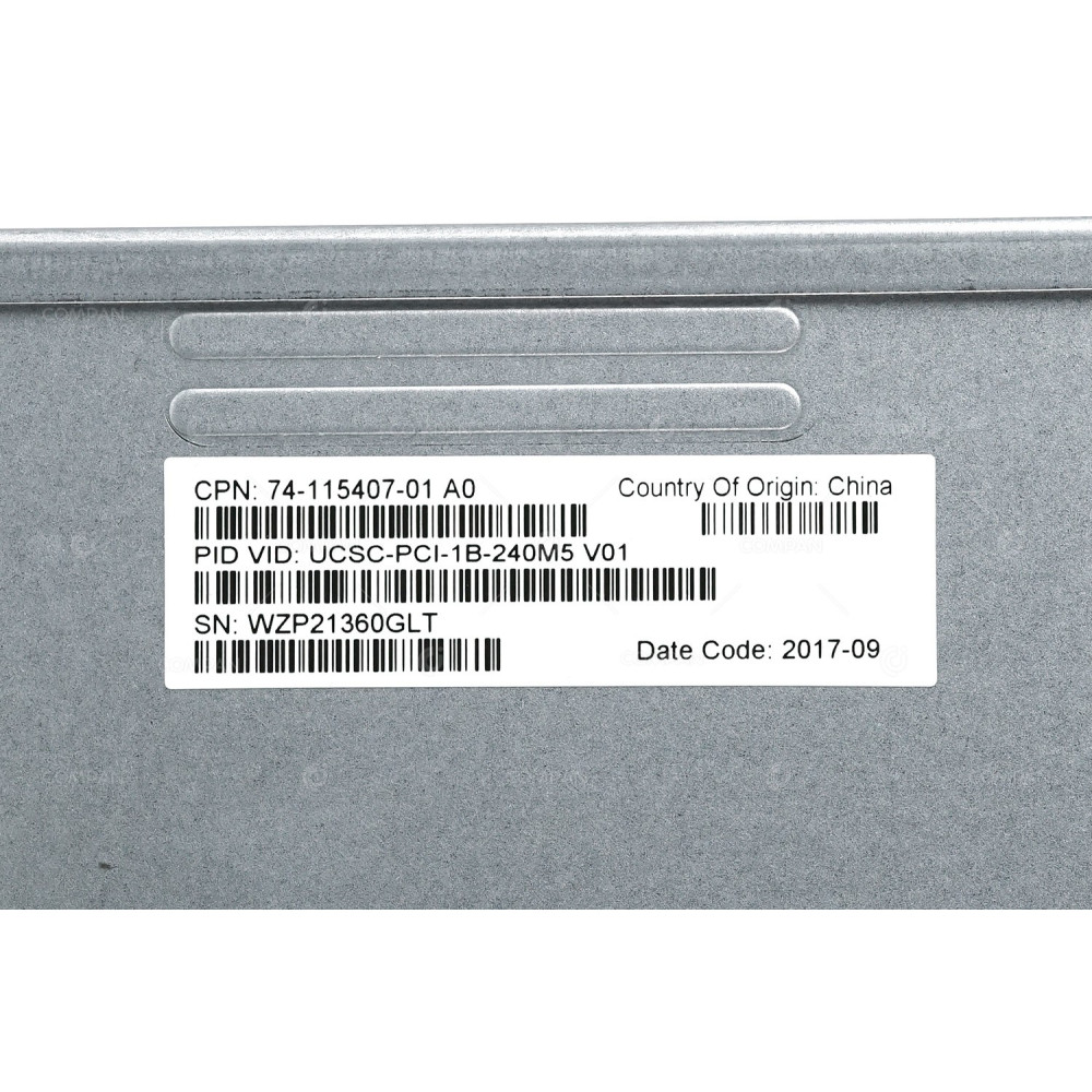 UCSC-PCI-1B-240M5 CISCO RISER 1B WITH CAGE 3X PCI-E X8 SLOTS FOR UCS C240 M5